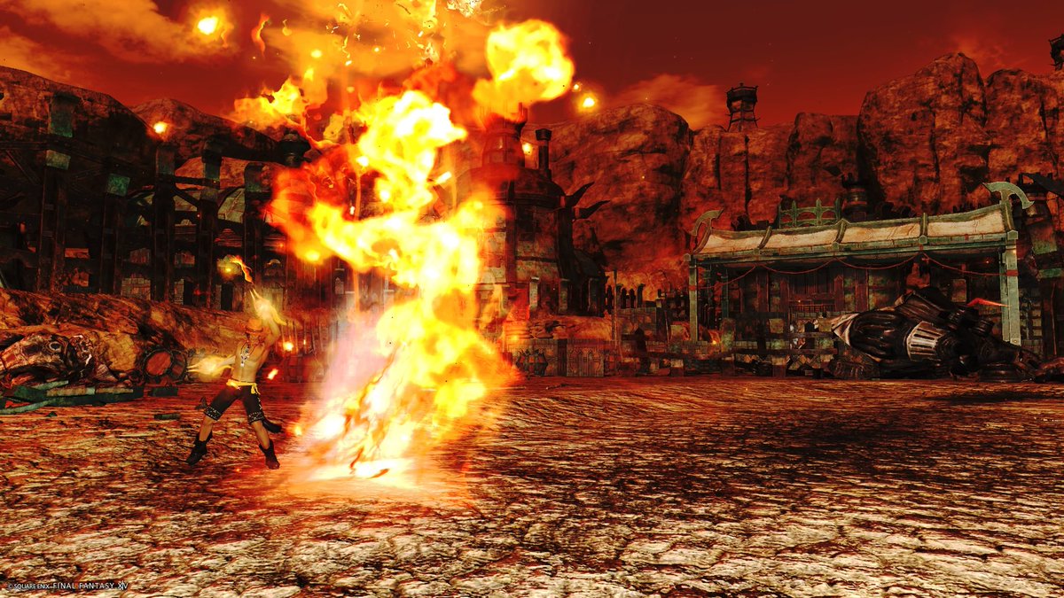 masayanFF14's tweet photo. #FF14 #オスッテ
 火柱！！！ https://t.co/zvdptIUWDU