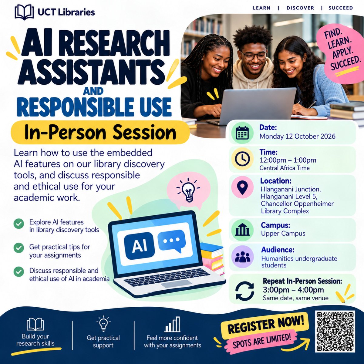 UCTLibrary's tweet photo. Register here: https://t.co/B6nFmNfDpy https://t.co/GQ4MIxVDVr