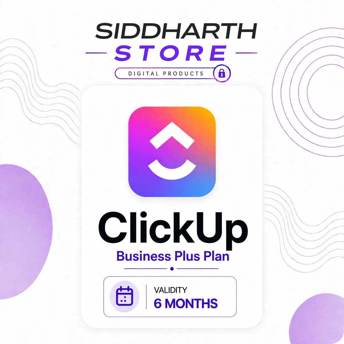 Siddharthstoree's tweet photo. 🔥 ClickUp — sirf Siddharth Store par! ✅ Original plan | ✅ Instant delivery 📩 Order ke liye DM karo 🌐 https://t.co/vsQT3B10p0 💬 WhatsApp: https://t.co/ZH5OIvLYM7 #SiddharthStore #ClickUp #DigitalProducts https://t.co/PcifL6tWQJ