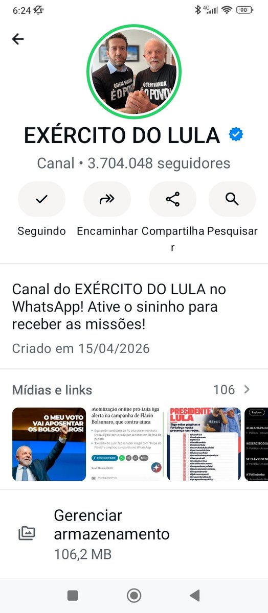 Mandita_'s tweet photo. Voltou
#EXERCITODOLULA https://t.co/H4Z4NWE4UY