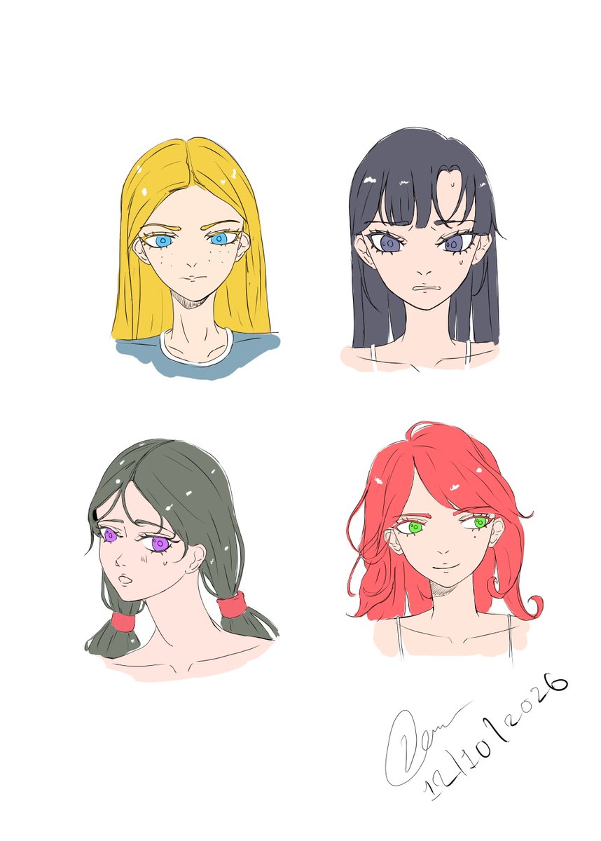 Dao1325's tweet photo. Just a few little doodles to practice facial expressions

#rkgkㅤ https://t.co/x0aNG8ixZj
