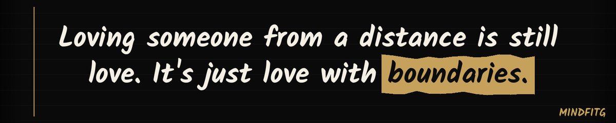 MindFitGCoach's tweet photo. You can love someone deeply and still choose distance. Boundaries don't cancel love — they protect it. #MindFitG #Boundaries https://t.co/IrZZRQ6koP