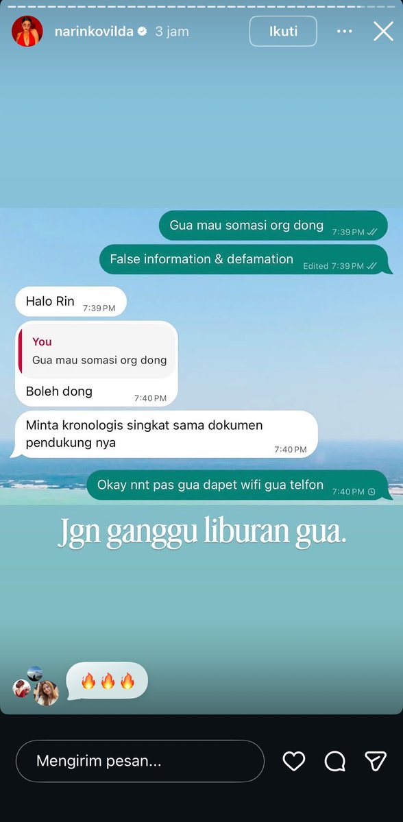 rhmamncs's tweet photo. Waduh Somasi.

Panjang nih urusan nya, a juju ngatain karin ani ani dan berujung bakal di somasi nih a juju tinggal nunggu surat nya dateng. https://t.co/G71hAcYJtE