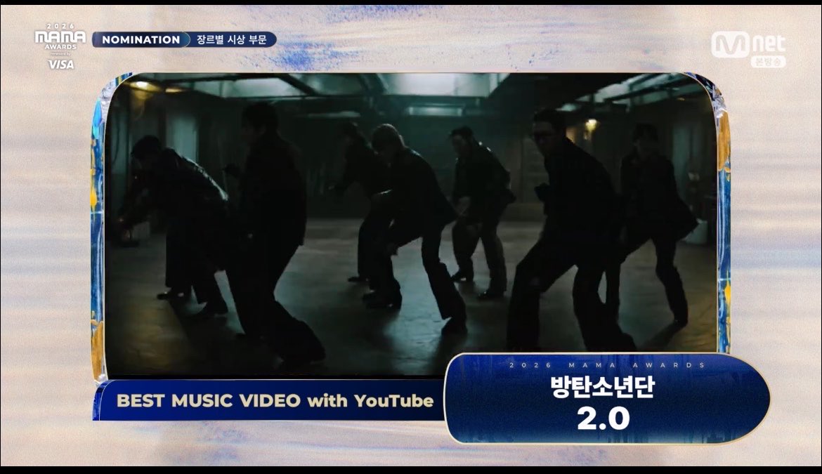 sunflowercharts's tweet photo. .@BTS_twt ‘2.0’ ได้รับการเสนอชื่อเข้าชิงรางวัล Best Music Video จากงาน MAMA Awards ประจำปี 2026

#2026MAMA #MAMAAWARDS #2026MAMAAWARDS https://t.co/4aX3nkmLyp
