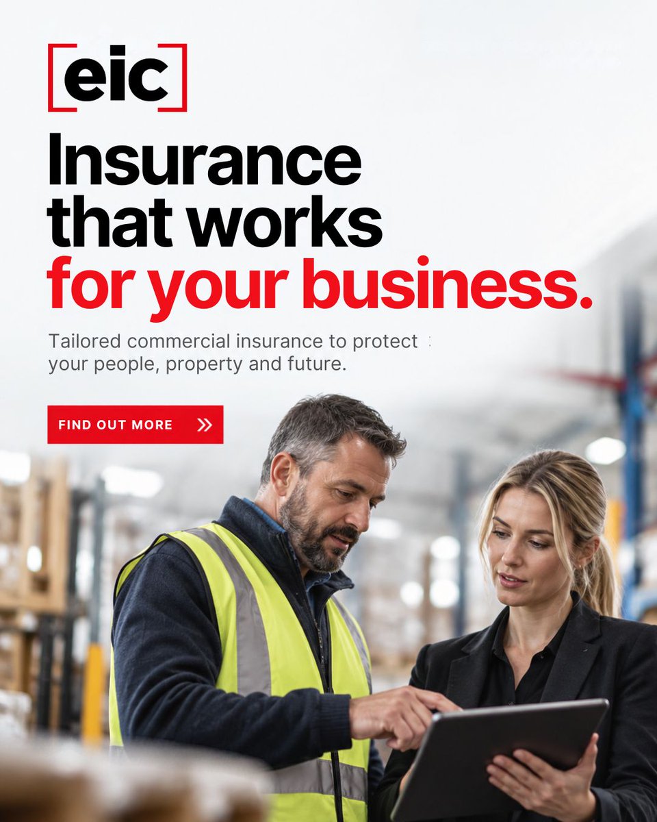 EICInsurance's tweet photo. The right insurance should support your business, not complicate it.

EIC provides tailored commercial insurance designed around your people, property and the risks that matter most to you.

#CommercialInsurance #BusinessInsurance #InsuranceBroker #RiskManagement https://t.co/asUlQLNOEC