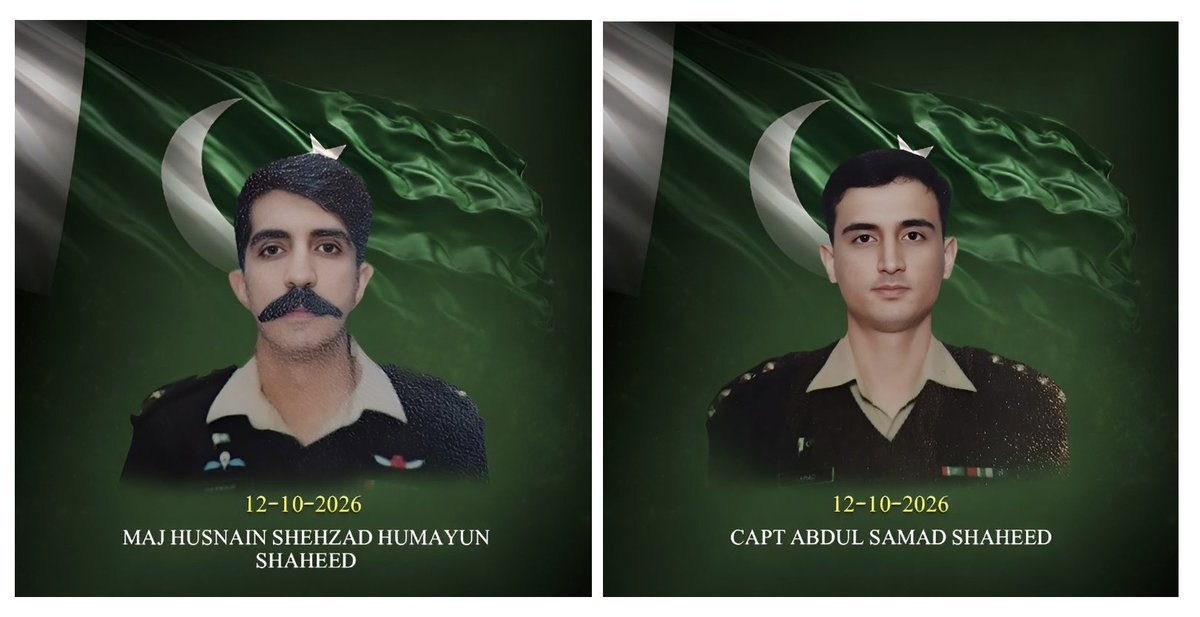motreportmr_'s tweet photo. Breaking News 🚨: 

Major Husnain Shehzad Humayun Shaheed 
(Instructor Pilot) 

Captain Abdul Samad Shaheed 
(Student Pilot) 

#ISPR https://t.co/3edxQMKh4t