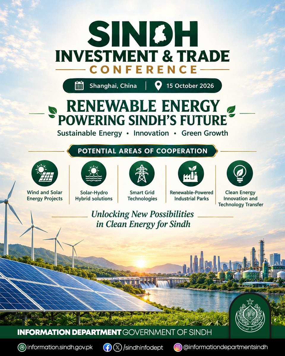 MABhuttoiest's tweet photo. From Karachi to every corner of Sindh, our vision is development, opportunity, and prosperity for all. Stronger economic ties with China can help unlock new possibilities for the province. ❤️🖤💚
#InvestinSindh #CMSindhChinaVisit https://t.co/mqKjGMdJoQ