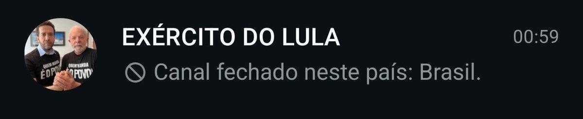eh_aquiles06's tweet photo. @correio O CANAL FOI CENSURADO https://t.co/ri4b8AL7JS