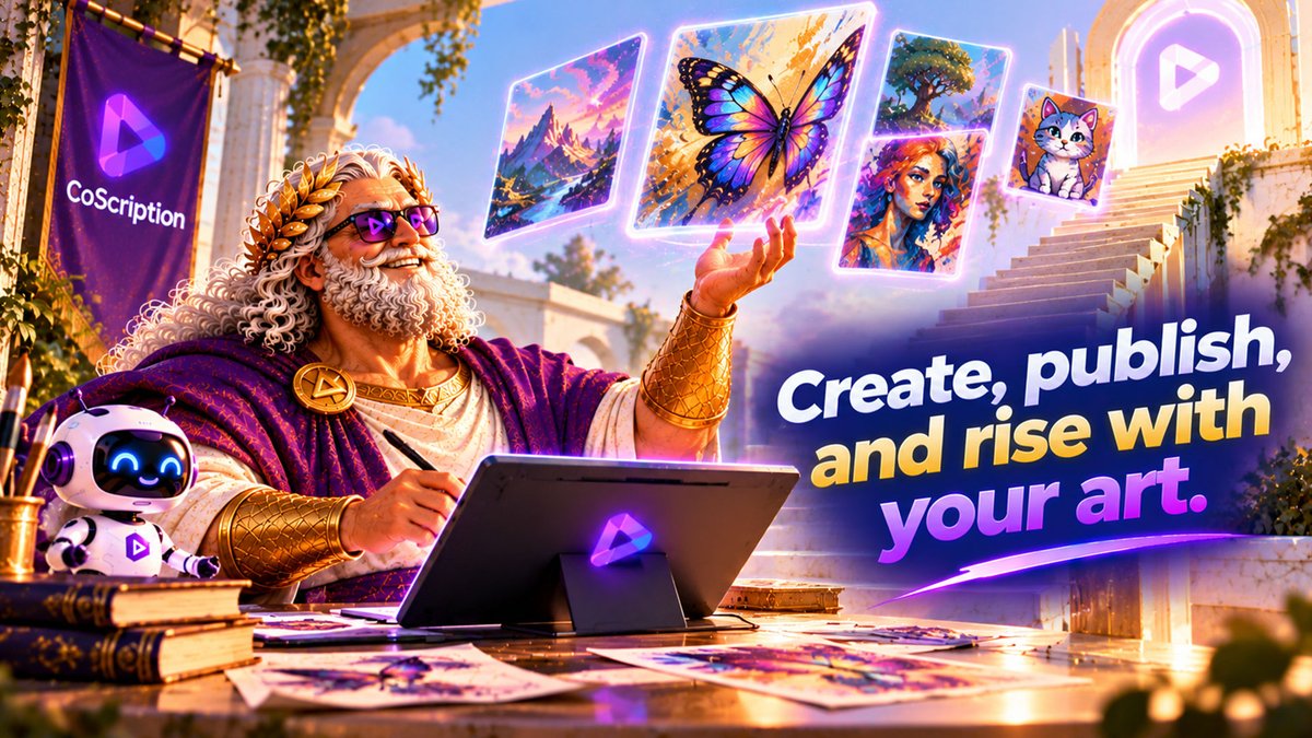 CoScriptionAI's tweet photo. 🦋 Create. Publish. Rise.

🎨 Generate high-quality artworks with AI models, drop them in clubs, and support fellow creators.

☀️ The more you ship, the higher you climb.

$COS https://t.co/nfz7rFE8jG
