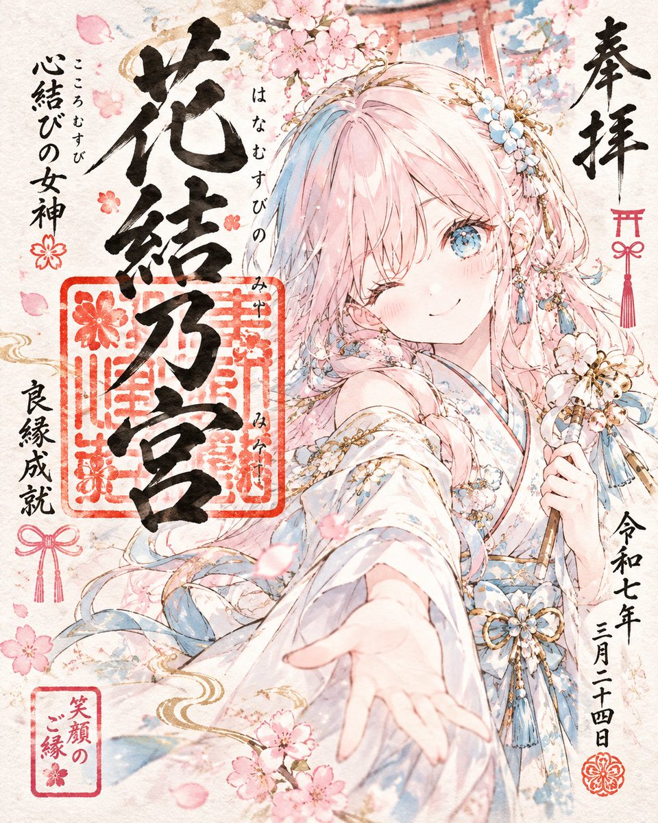 ArtistaNozomu's tweet photo. 🔸ChatGPT image2プロンプト🔸
#のぞむプロンプト

⛩️【うちの子御朱印】

もしも、あなたの「うちの子」を
祀る神社があったら…？

✨ 神社名
✨ 御祭神
✨ 御利益
✨ その子だけの特別御朱印
全部AIが自動生成🌸
あなたの子は、どんな神様になる？

――――

プロンプトはリプ欄へ👇 https://t.co/aYtRfsdpBW