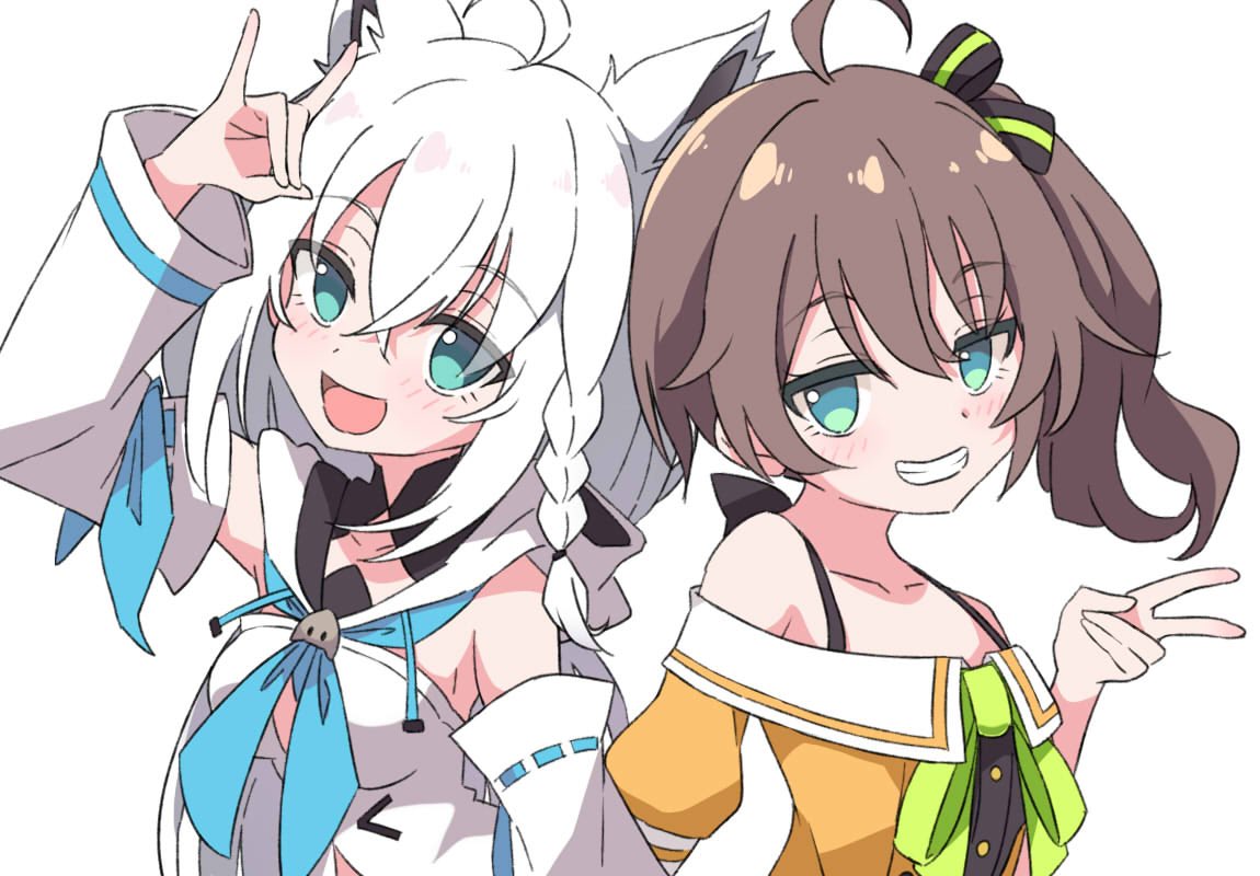 Yu_d1005's tweet photo. ホロドリ最強コンビ🌽🏮
#絵フブキ
#祭絵 https://t.co/Qh3YeBv7tr