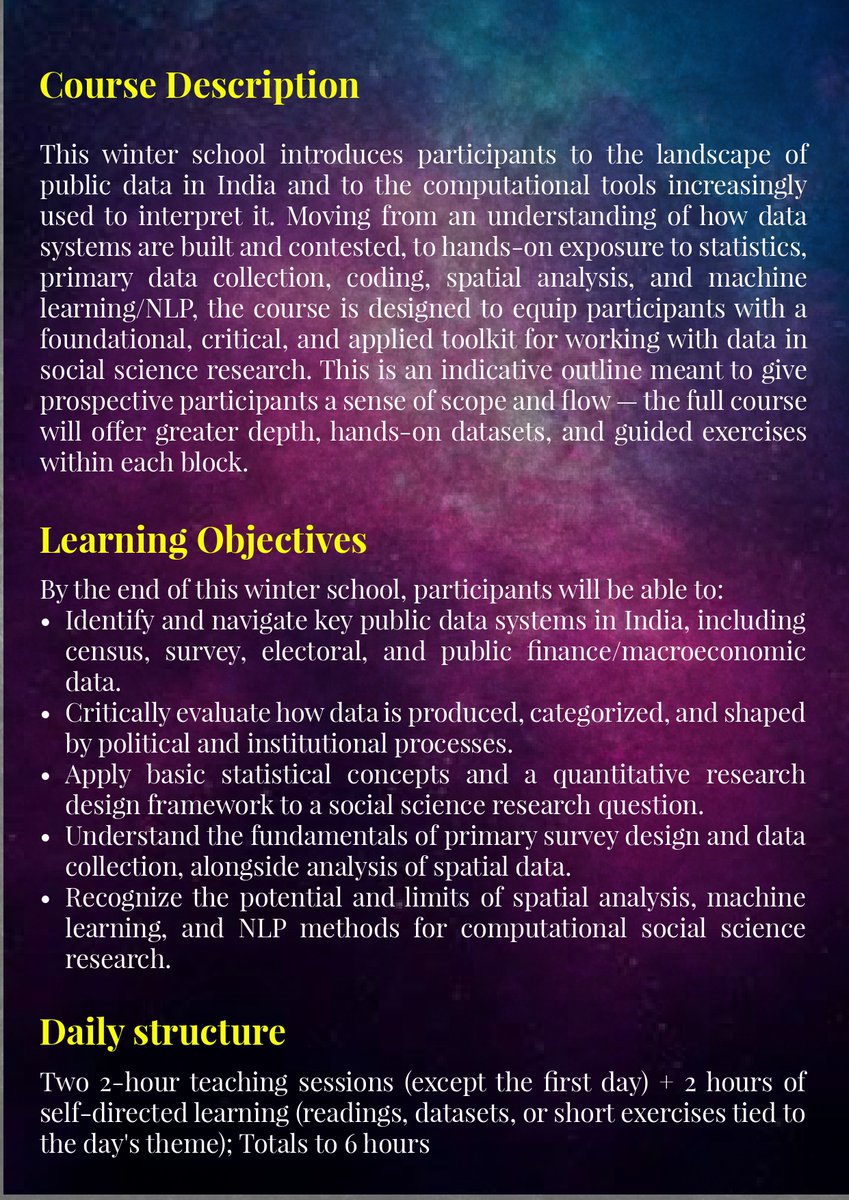 jguideas's tweet photo. 📊 Registrations Open | IDEAS Winter School 2026

“Making Sense of Public Data: Analytical Foundations for Computational Social Science.”

📅 Dates: 7–11 December 2026
💻 Mode: Online

🔗 Register now: https://t.co/MLtty3QORJ

📩 For queries: ideas@jgu.edu.in https://t.co/KS40JKdyeO