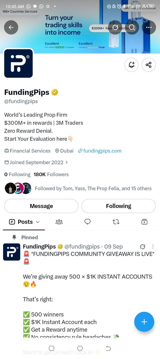 Jeremiaholamil7's tweet photo. @ronna256 @fundingpips @Khldfx @tradin All Done https://t.co/cw9PW3nidg