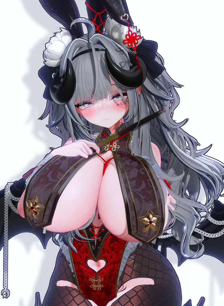 Mizore_manjuVRC's tweet photo. おはよ！すけすけちゃいなバニー
#VRChat #Milltina3D #HAJIME_VR https://t.co/8VYZfcBPlv