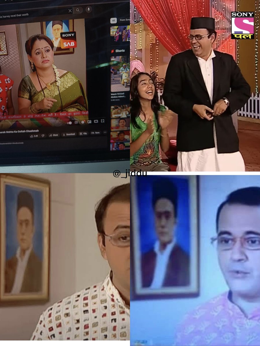 _jiddu's tweet photo. 📍 TMKOC

Bhide family dress like Savarkar, idealize him and hang his photo in the hall of their house.

This show is complete propaganda. https://t.co/m7h8rPZeDe