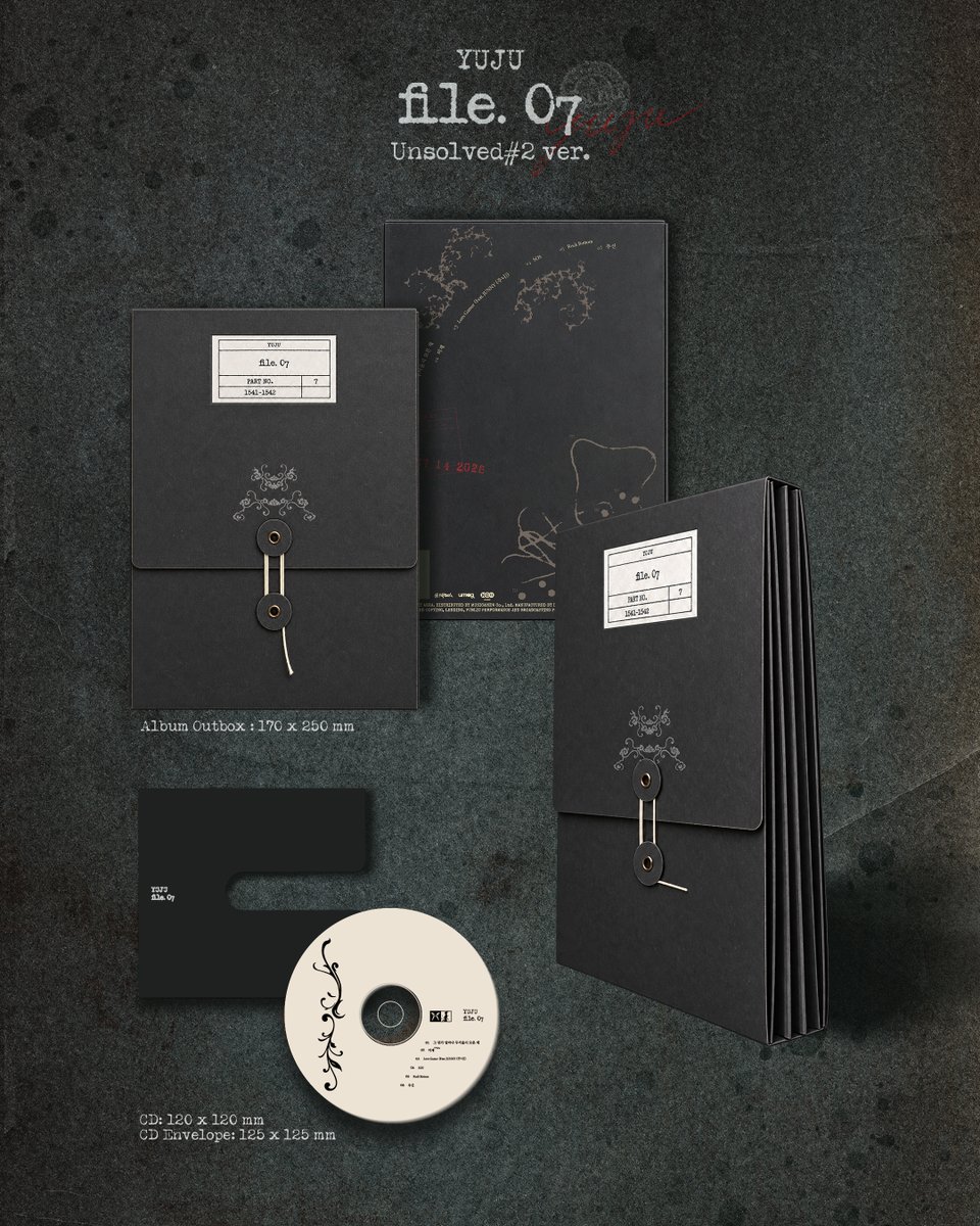 YUJU_atarea's tweet photo. 유주 (YUJU) 4th Mini Album 𝚏𝚒𝚕𝚎. 07 [𝚄𝚗𝚜𝚘𝚕𝚟𝚎𝚍#𝟸]

𝙰𝚕𝚋𝚞𝚖 𝙳𝚎𝚝𝚊𝚒𝚕 𝙿𝚛𝚎𝚟𝚒𝚎𝚠

2026.10.14 6PM (KST)

#유주 #YUJU
#file07 #미제
#ATAREA #앳에어리어 https://t.co/nVdhIe7HIB