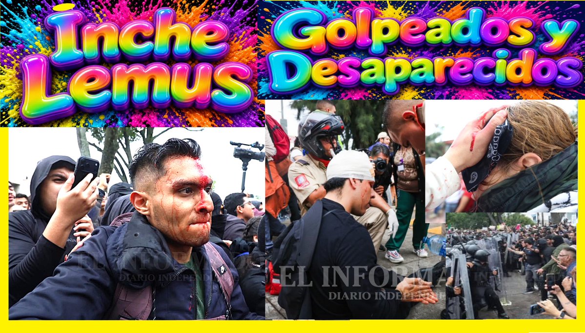 OROSOLIDORedes's tweet photo. @DavidVargasA18 🤬🤬
"inche Lemus" 
🤬G0LPEAD0S y DESAPARECID0S 
#Videos
🤬Brutal trato a Jóvenes y Mujeres 
🤬Imágenes Impactantes 
#Marcha #AguaLimpia #Jalisco
🤬🤬
@LuisaAlcalde @ErnestinaGodoy_ @OHarfuch 
@SoyCamMartinez @paus_silva @_JRLB_ 
https://t.co/LMvpIHsF0r https://t.co/OP91e3QWCK