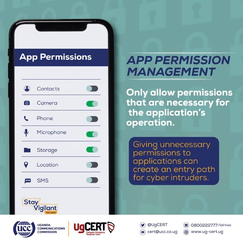 aniku_jakii256's tweet photo. Think before you tap "Allow"! Protect your data by only granting apps access to essential info. Regularly review permissions and deny unnecessary access to contacts, location, and files. Your privacy is your power! #CyberSafety #DataPrivacy #ThinkBeforeYouAllow #GoldenPosts https://t.co/dMeJMsWDBK