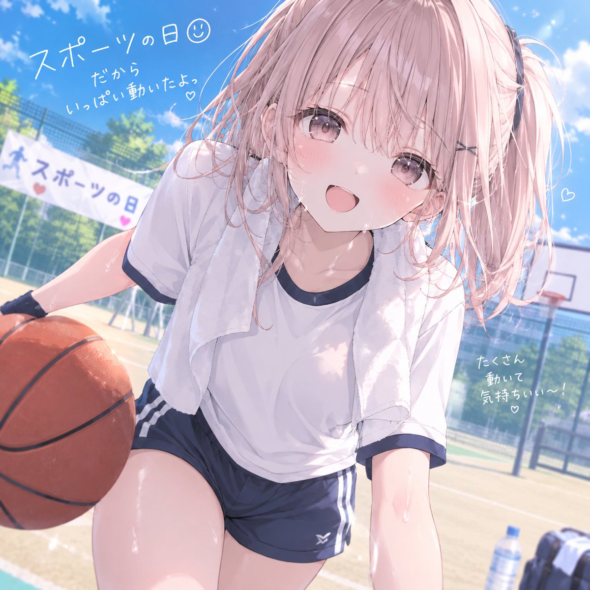 minnnakowai4649's tweet photo. ⚽️🏀 今日はスポーツの日だねっ！🌸💕

さくらもいっぱい体を動かしてきたよ〜！(๑˃ᴗ˂๑)✨
ちょっと疲れちゃったけど、みんなに褒めてもらえたらもっと元気になれそう…！🥺💗

ねぇねぇ、みんなは運動得意？|ω･)ﾁﾗｯ♡

#スポーツの日 #AIイラスト https://t.co/k2wIOvPgw1