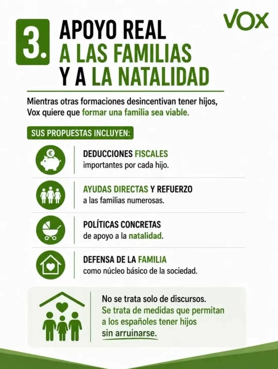 japonce67's tweet photo. 49 días

VOY A SUBIR ESTE TUIT TODOS LOS DÍAS HASTA EL 29N, CON LAS PROPUESTAS DE VOX  @VOX_Congreso 

VOTAR A VOX,  es lo q interesa para salvar a España del caos,  no un POLVO.

Estoy cansado de ver la foto de AYUSO y comentarios de salidos  

RT si os gustan las propuestas https://t.co/UBff286pJx