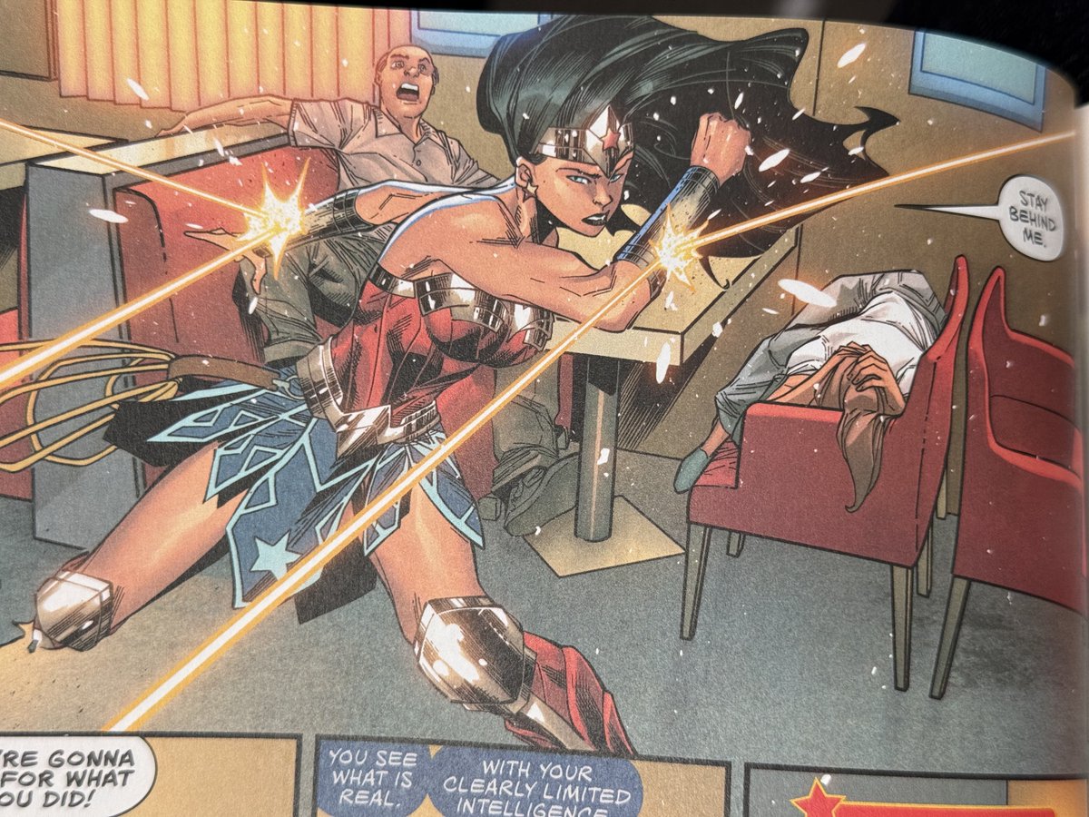 beywonderous's tweet photo. there’ll never be a moment where bullets and bracelets isn’t the best thing to ever grace a comic page #WonderWoman85 https://t.co/8QPpIF2K8P
