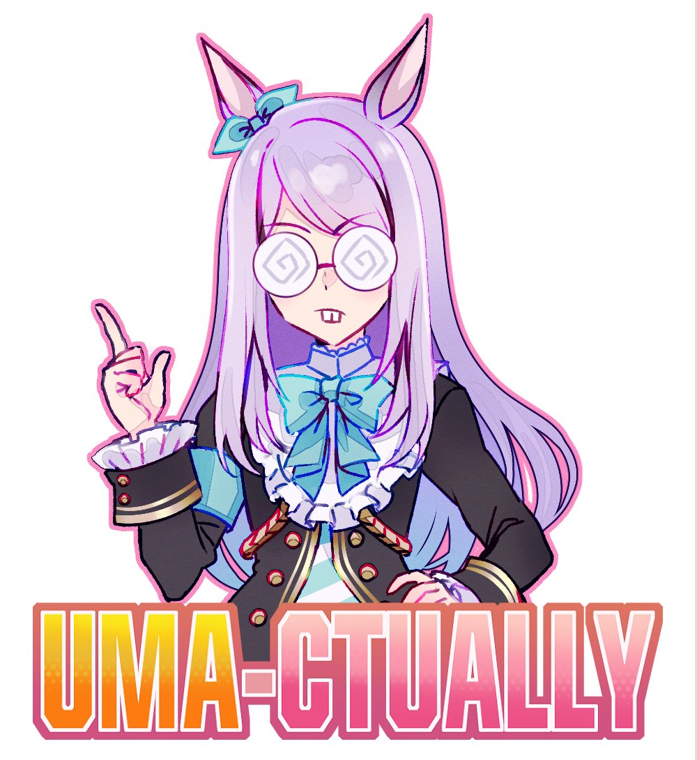 ceesaltmalt's tweet photo. Uma-ctually 🤓☝️

#umamusumeㅤ
#ウマ娘 https://t.co/r1d0SMbhLO
