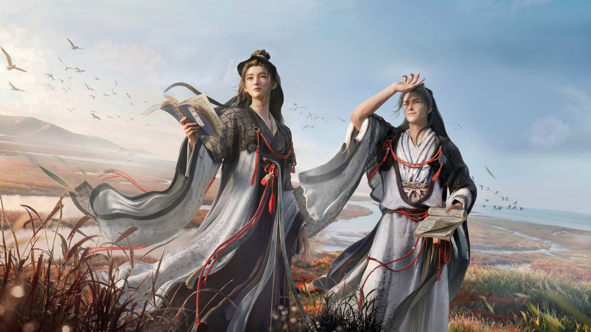 WhereWindsMeet_'s tweet photo. The new sect Inkbound Order officially opens its doors after the Oct 15 update!

✨ One Wanderer, Two Sects
No need to leave your current sect, you can join the Inkbound Order as a Visiting Disciple! Walk both paths at once, pursuing scholarship while roaming the jianghu.

🪿 Find Master Goose, pass the entrance exam, and begin your scholarly journey!

⚔️ Win with Courtesy, Prevail with Reason
State your intent before you strike, and show respect in victory and defeat. 
Victors can even wield their brush to leave the defeated with an exclusive Inkbound Order face marking. 
When injustice strikes, draw your tablet and uphold righteousness!

Wanderers, ready to enroll?
#WhereWindsMeet