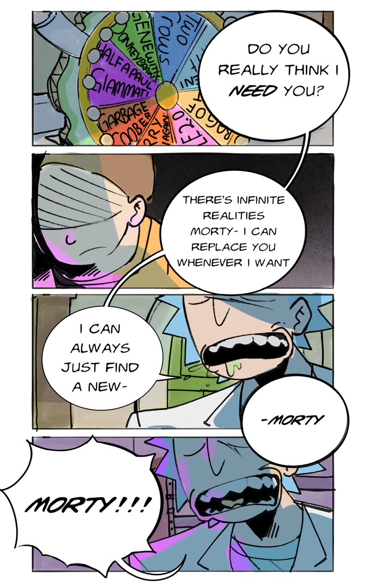 mewo7777777's tweet photo. (1/?) ongoing im trying to work on this as much as possible but making comics is like deep frying your brain #rickandmorty #ricksanchez #mortysmith #comic https://t.co/H1PVMePet1