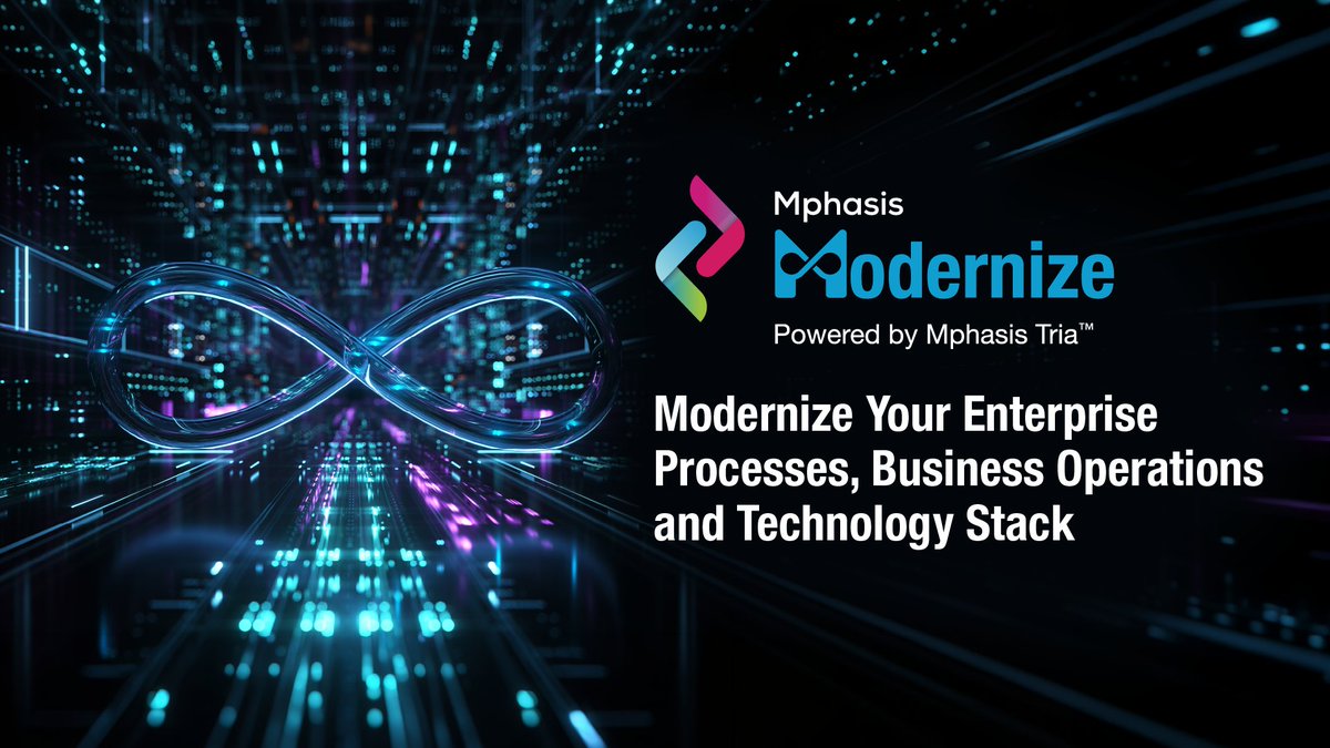 Mphasis's tweet photo. Showcasing Mphasis Modernize™, powered by Mphasis Tria™.

Mphasis Modernize™ addresses three modernization surfaces to deliver enterprise Agency, governed Front2Back™ - Process Modernization, Business Operations Modernization and Technology Stack Modernization.

It turns modernization into a living, governed knowledge asset that supports continuous transformation, better decisioning, and accountable execution across the enterprise.

Mphasis Modernize™ extracts and preserves enterprise knowledge - encoding business rules, processes, and domain context into a living Mphasis Ontosphere™ knowledge graph that compounds value over time.

Explore Mphasis Modernize™: https://t.co/CHmGHEsZSu

#EnterpriseAgency #EnterpriseTransformation #Modernization #OperatingModel #GovernedAI #AI #AgenticAI #IntelligentEngineering #EngineeringIsInOurDNA #StayAhead