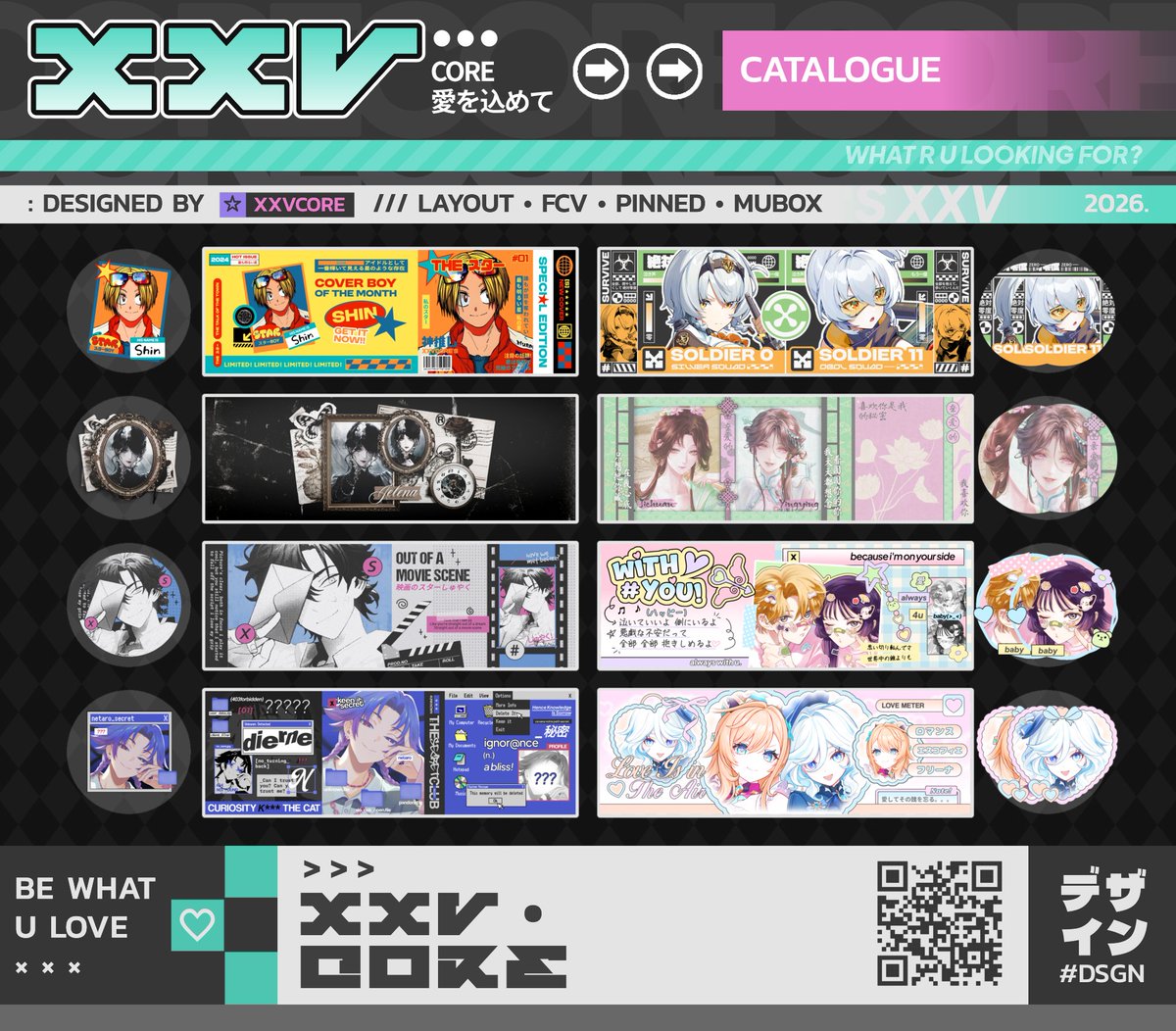 xxvcore's tweet photo. ⌗ Boleh bantu rt-nya? Terima kasih ♡

Halooo ! Aku ada promo diskon 15% untuk katalog layout, music box, pinned jpg dan fcv (https://t.co/PvTFqX1Rcv). Ketentuan ada di reply <3

#bealanja https://t.co/cyGYgsfqH6