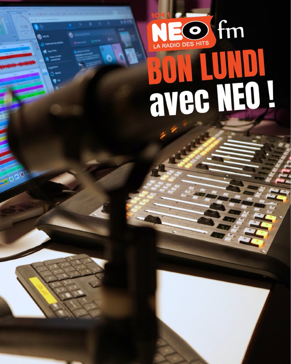 NEOFM10410's tweet photo. C'est parti pour une nouvelle semaine avec NEO FM ! ☀️

🔥Motivation à 100%
🔥 Vos hits en continu
🔥 L'essentiel de l'info 

#neofm #radioreunion #bonlundi #neofmappli #radiopéi https://t.co/0dUcxBmZPL