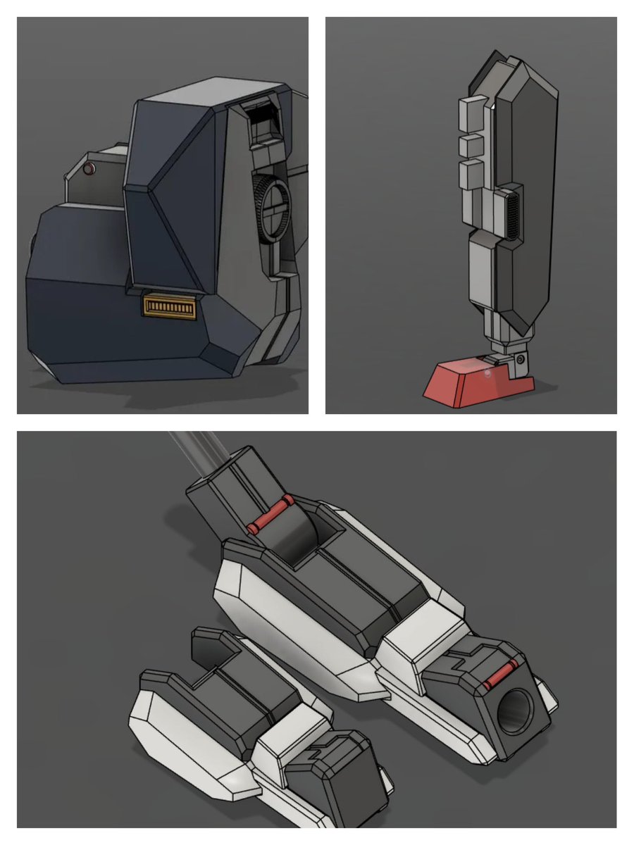 Nick_Plays's tweet photo. New Hazenthley proportions. New shoulders scaled up and better parts separated, new hips with a screw, new calf thrusters, back stabilizers, legs, and forearms that are 35% longer. #aoz #ガンプラ #ハイゼンスレイ
#gundam https://t.co/TJCgayMfXV