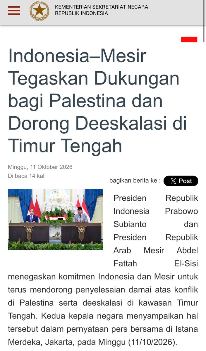 CatatanIstana's tweet photo. Bersama-sama kita kuat. Kemitraan internasional untuk kemaslahatan bangsa dan rakyat merupakan tekad nyata kita.

Kerja Sama Konkret https://t.co/k7azqGBxFm
