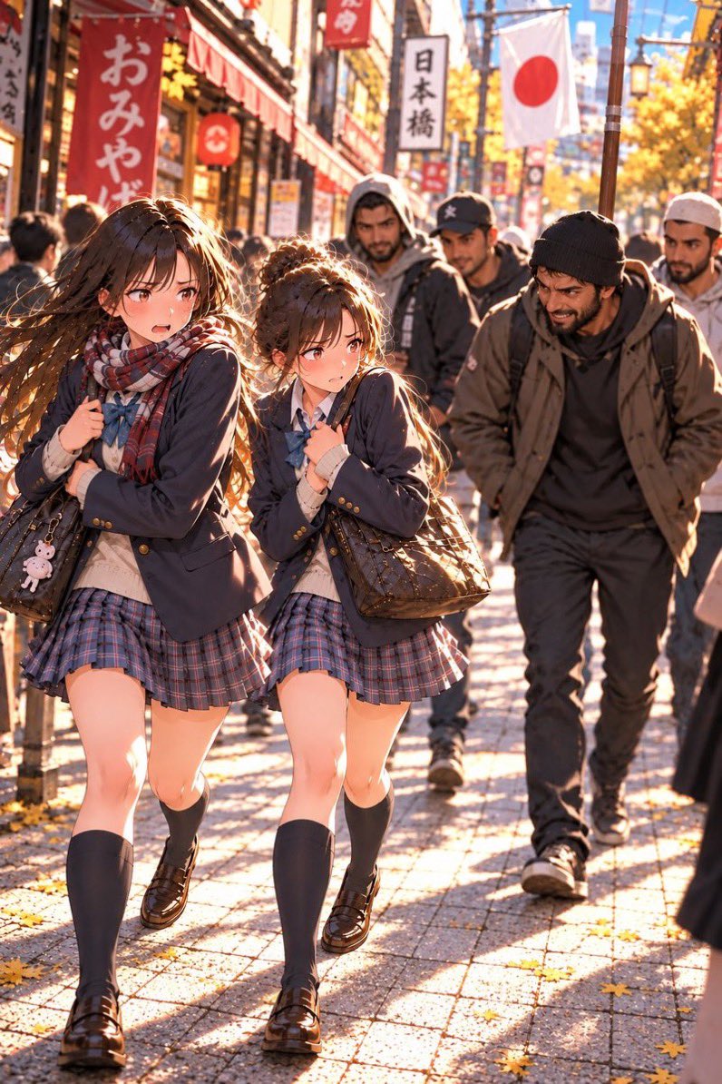JapanUnseenJP's tweet photo. Children should feel safe walking Japan’s streets. No girl should have to fear strangers. I oppose immigration policies that risk public safety. https://t.co/TR30IjskNy