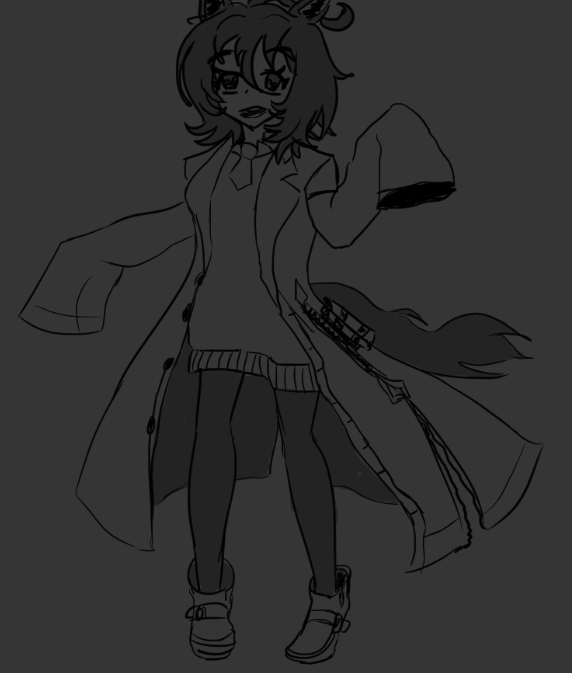 Wellsopretty's tweet photo. agneeeeeeeeeeeeees tachyoooooooooon #agnestachyon #tachyon #uma sketch of the midnight https://t.co/sd0kbuqwe2