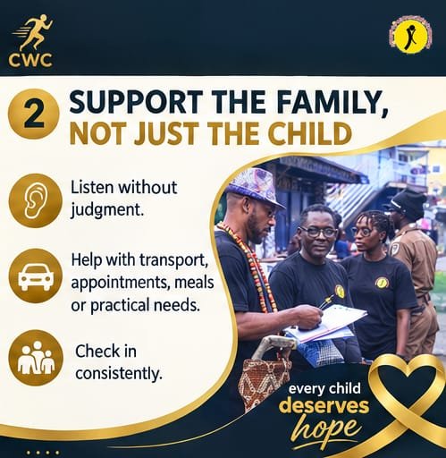 CLWCFNG's tweet photo. Child advocacy means protecting children's rights, amplifying their voices, and ensuring they receive the care they deserve. 💛
#ChildAdvocacy #GoGoldWithCLWCF https://t.co/GmFbnN1J8j