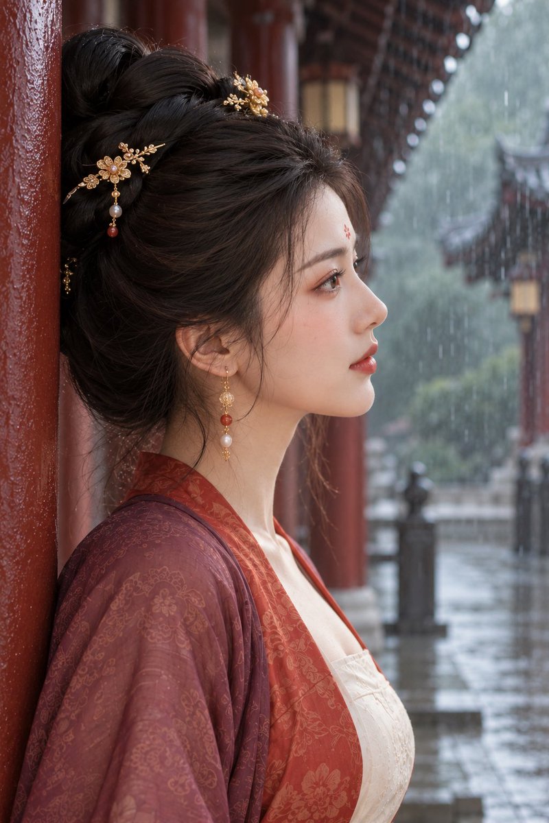 dwj6828's tweet photo. 正文：
四朝佳人·唐
午后回眸 湖边看水 廊下听雨 灯下一笑
同一个人 四个时辰 https://t.co/WMfS1OUZks
