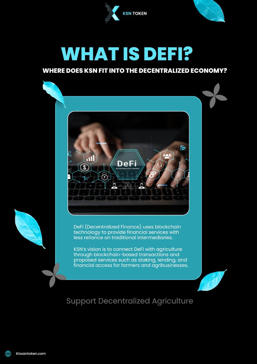 ksntoken's tweet photo. 🌾 + 🔗 + 💰 = 👀

What happens when decentralized finance meets agriculture? KSN is exploring the connection. 🌱

What do you think comes next? 👇

#KSN #DeFi #Cryptocommunity #FutureOfFarming https://t.co/HwmYskokbr