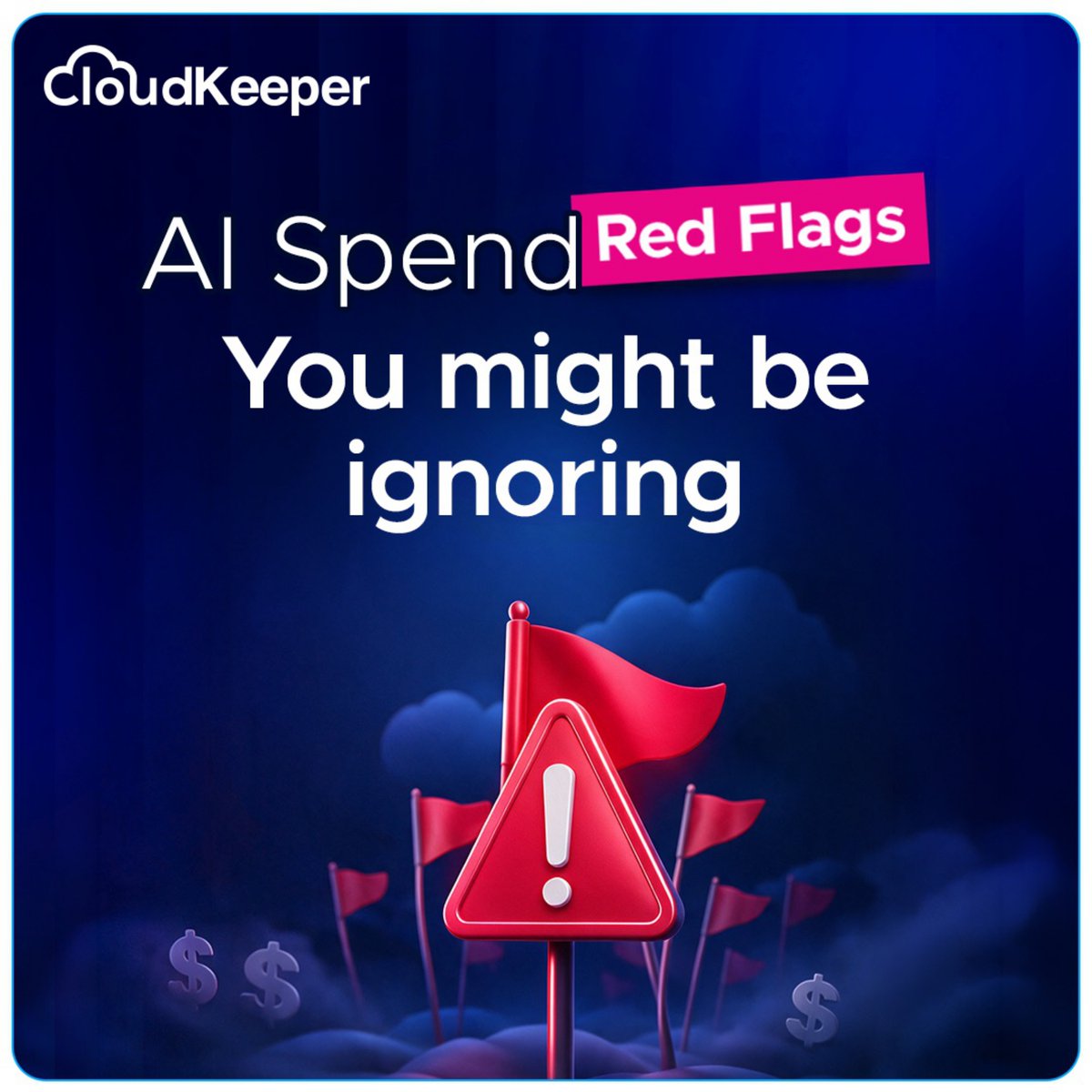 cloud_keeper's tweet photo. π© Unused licenses. Rising model costs. Idle GPUs.
Spot these AI spend red flags before they inflate your bill.
Get full-stack FinOps for AI with CloudKeeper.
Try it free for 30 days: https://t.co/R5kkS1VP5q
#FinOpsForAI #AICostOptimization #AI #Cloud #CloudComputing #FinOps https://t.co/bgKxrj5ASr