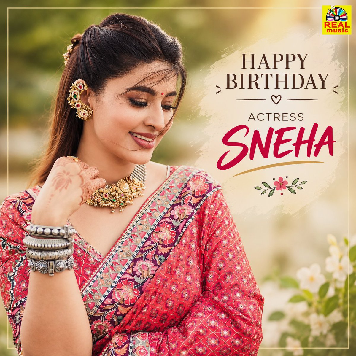 realmusic_2007's tweet photo. இன்று நடிகை சினேகாவின் பிறந்தநாள் 🎂❤️
#sneha #happybirthdaysneha #actresssneha #tamilmovies #kollywoodactor #tamilcinemafans #birthdaypost https://t.co/AlOFNGosAb