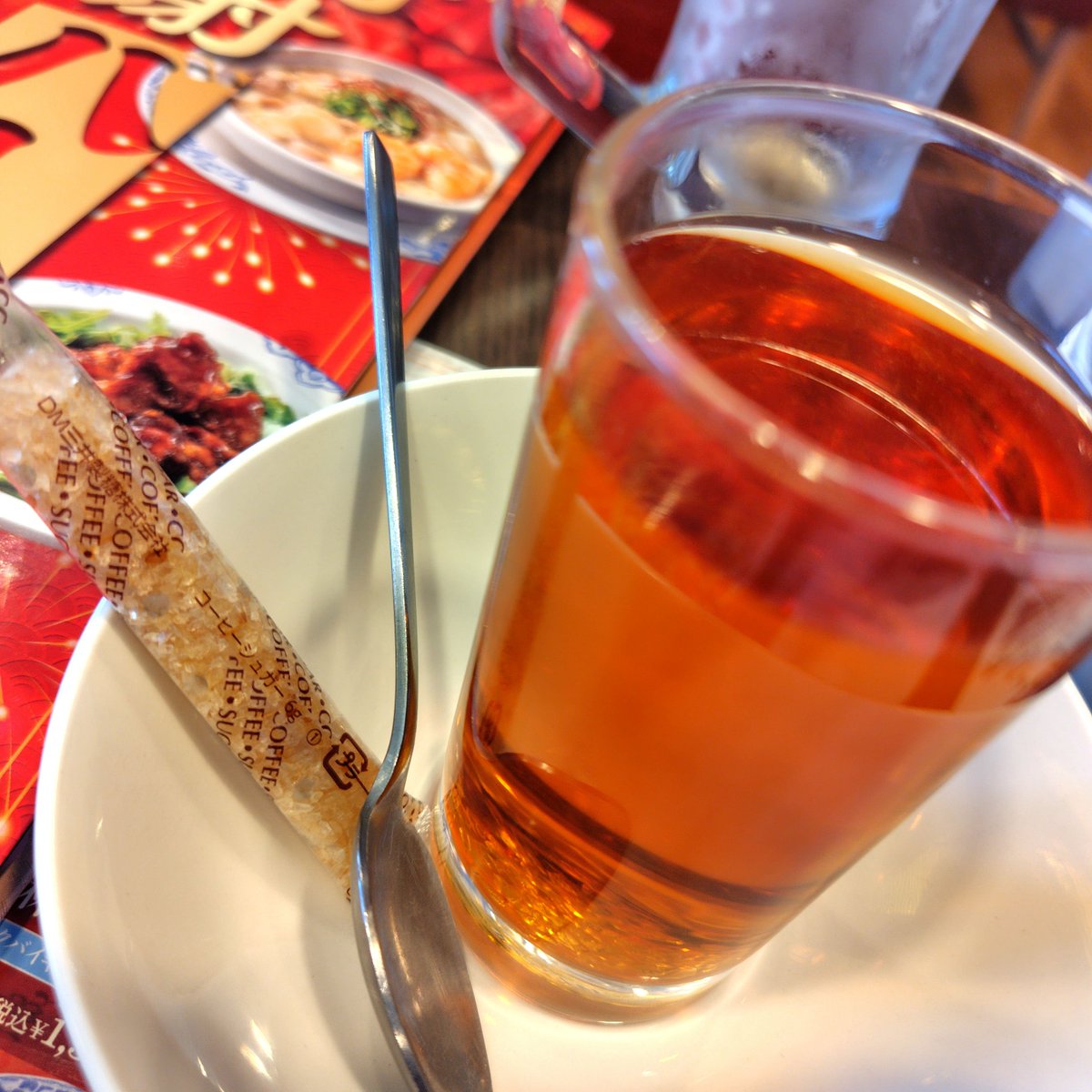 paluki_spoon's tweet photo. 紹興酒熱燗ザラメ付き100円、
競馬で勝ったから豪遊、 https://t.co/q1jz0cB3Nl