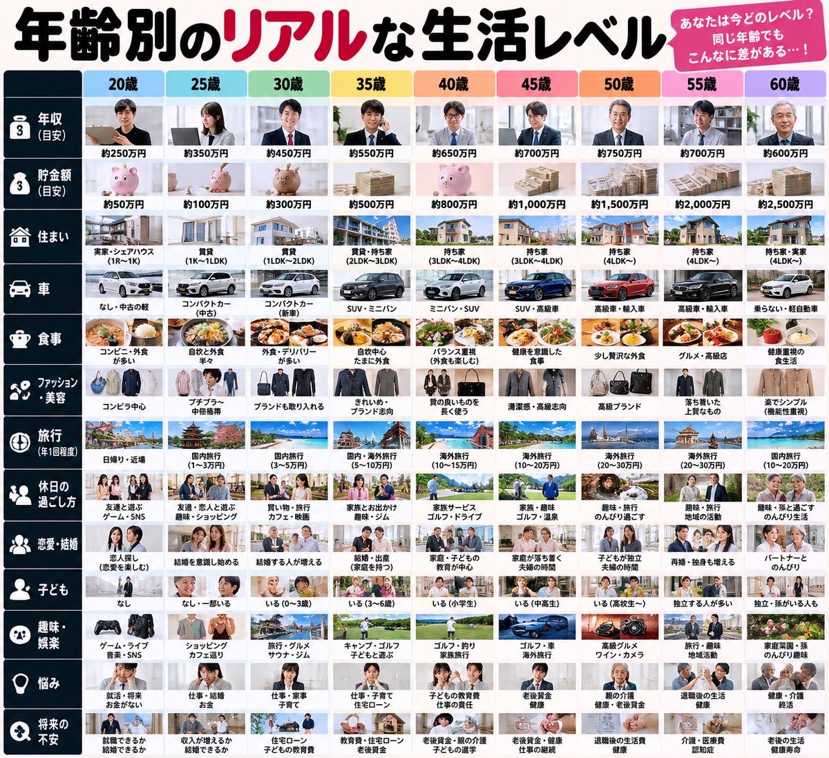 tvu78v's tweet photo. 年齢別のリアルな生活レベル

全く一緒だった https://t.co/dSxxKdqMiV
