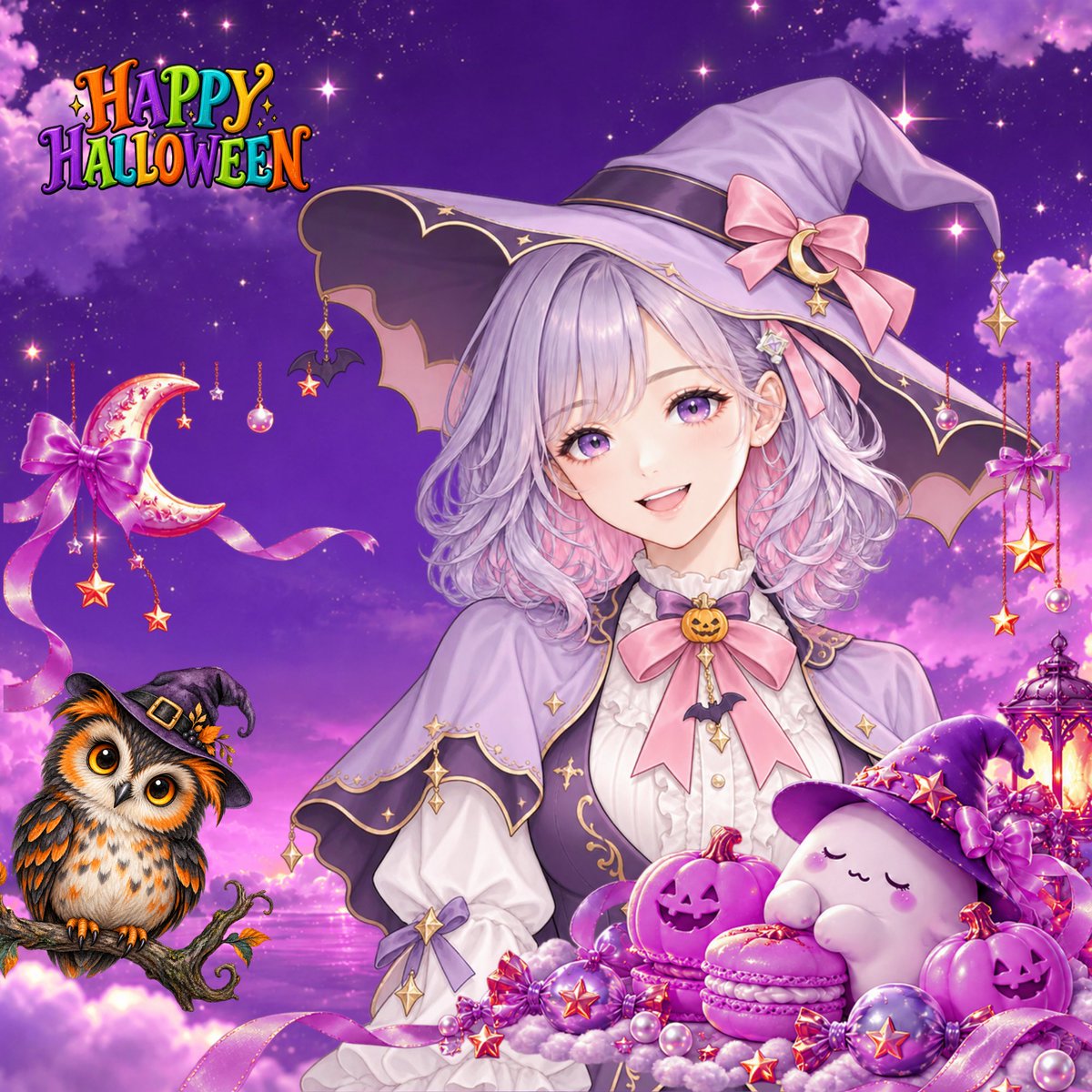DIGGII_select's tweet photo. もうすぐHAPPY HALLOWEEN 🍪🎃
ひと足早く、ハロウィンにしてみました🎃💜
DIGGIIのアイテムで、甘いお菓子に囲まれた世界と、星がきらめく魔法の夜を作ってみました✨
おばけも一緒に、トリック・オア・トリート🍬
#ハロウィン #DIGGII https://t.co/0dqHFzzBhV