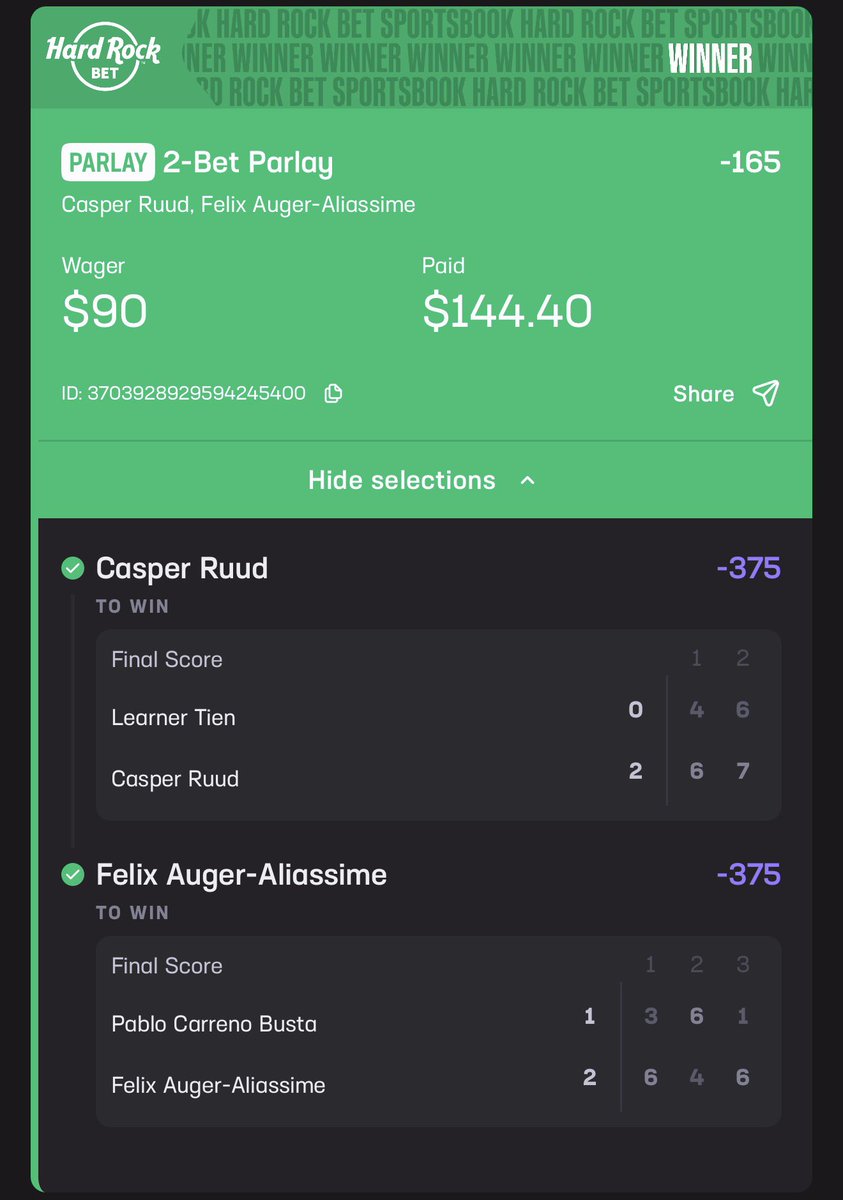 StakeHouseVIP's tweet photo. 🎾🔥 TENNIS JUST SERVED UP ANOTHER WINNER! 💰✅

🍽️ ANOTHER PLATE SERVED &amp; DELIVERED!

2 LEGS. 2 GREEN CHECKS. CASHED! 🤑🔥

👨‍🍳 The STAKE HOUSE kitchen stays cooking!

🥩 MORE PLAYS ON THE MENU — DON’T MISS THE NEXT PLATE! 👀 https://t.co/efNwZeB1FS