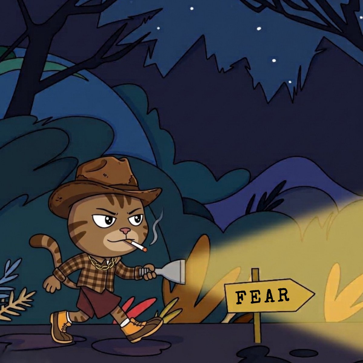 CryptoMaking22's tweet photo. @texcat_token walks straight into the dark, because he knows who he is.
🌲🐾
The market tried to scare us with doubts and uncertainty, but true diamond paws don't flinch. We don't avoid the dark forest—we conquer it.

History is made in the dark! 
🌑🌒🌓🌔🌕
$texcat https://t.co/3yFyue90O5