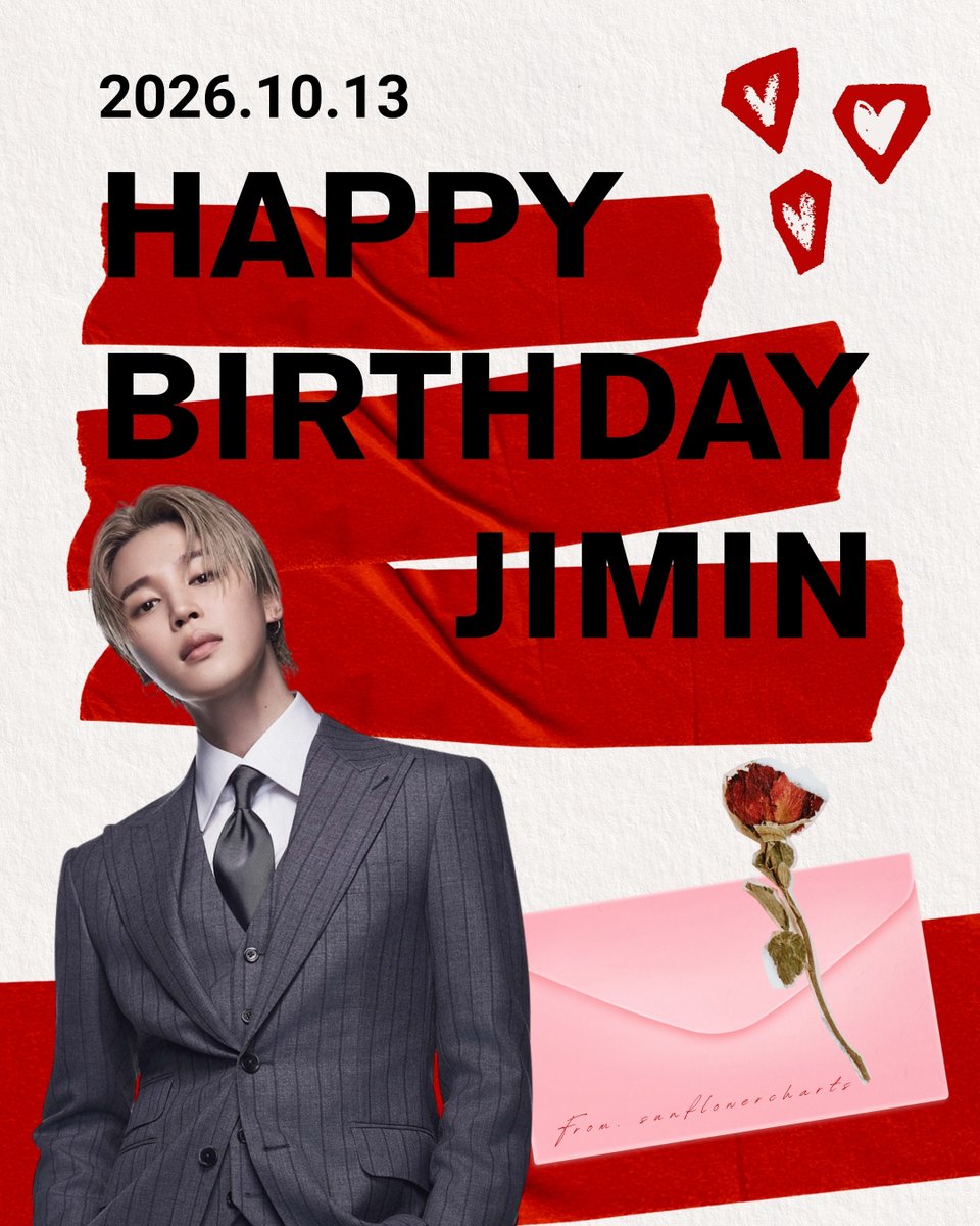 sunflowercharts's tweet photo. 261013

💜🎂🐥🌹

Happy Jimin Day !

#Jimin #BTS @BTS_twt
#HappyJiminDay
#HappyBirthdayJimin
#ItBoyJiminDay
#31YearsOfSincerity
#OctoberMagicJimin
#1013Muse
#OurLightJimin
#BornForTheStageJimin
#HealingVoiceJimin
#LegendMakerJimin
#단한번뿐인_아티스트_지민
#지민생일ㅊㅋ https://t.co/xb2AJGIho2