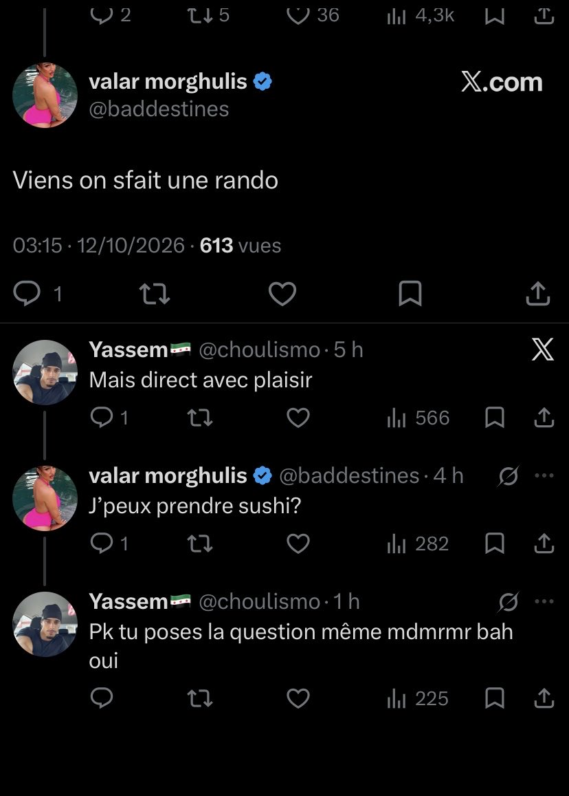 envoitonyoyyy's tweet photo. le problème des randonnée muslim exprimer en 2 screen ptdr https://t.co/hIX5dug6QX