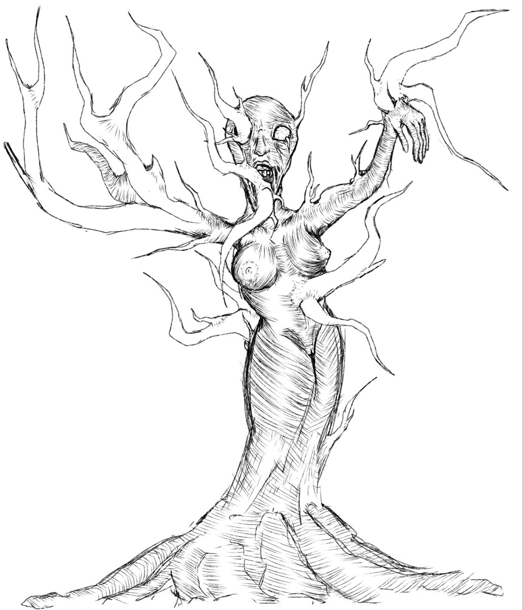 MiniV2_'s tweet photo. [WARNING: ARTISTIC NUDITY]

Mother Nature
#illustration #horror #nudity #tree https://t.co/cXa2cc7IVC