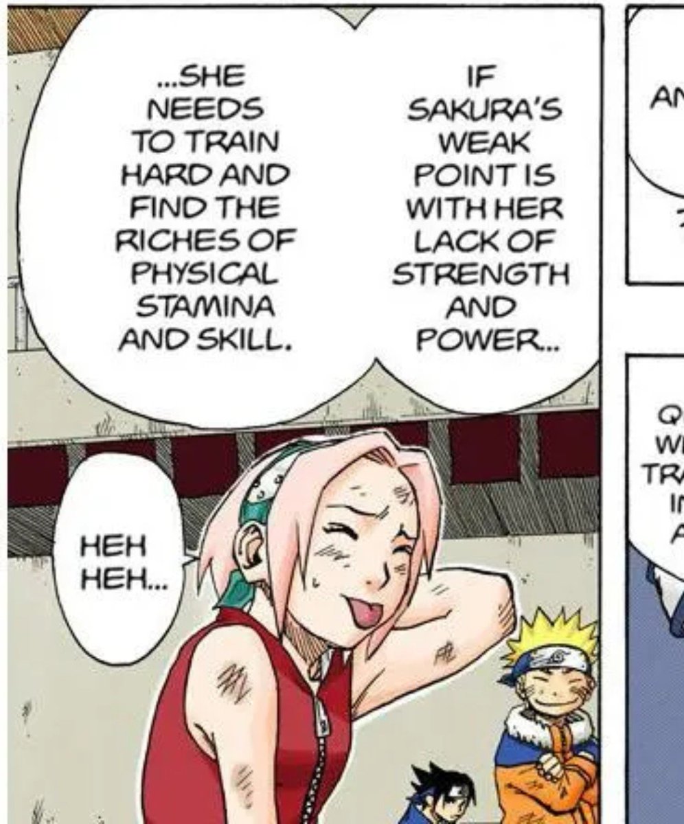 himekuraism's tweet photo. sakura throughout the forest of death and then after reaching the preliminaries😭 https://t.co/XcLQ3qO7kt