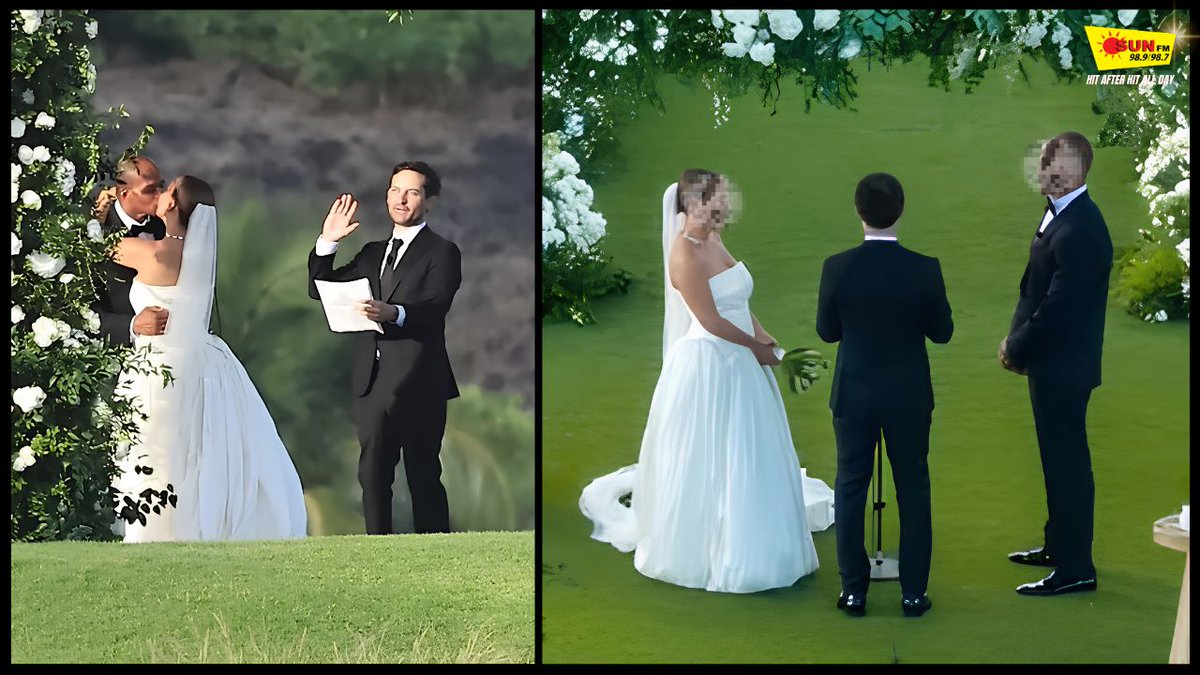 sunfmlk's tweet photo. Tobey Maguire officiated his ex-wife’s wedding to a billionaire heir - talk about a surprisingly friendly ex!
#TobeyMaguire #JenniferMeyer #HollywoodGossip #SunFM https://t.co/7SWoi8dhhG